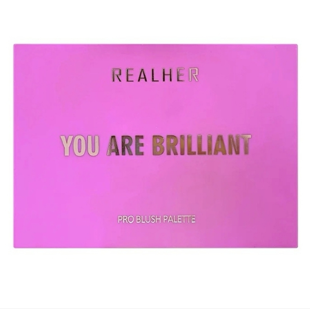 CLEARANCE! Realher 6-Pan Pro Blush Palette: You Are Beautiful, .11oz x6, NIB - Picture 5 of 5
